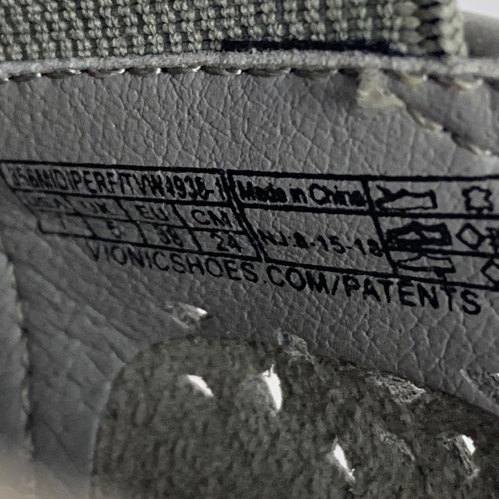 Vionic Gray Suede Splendid Midi Perf Orthotic Sli… - image 8